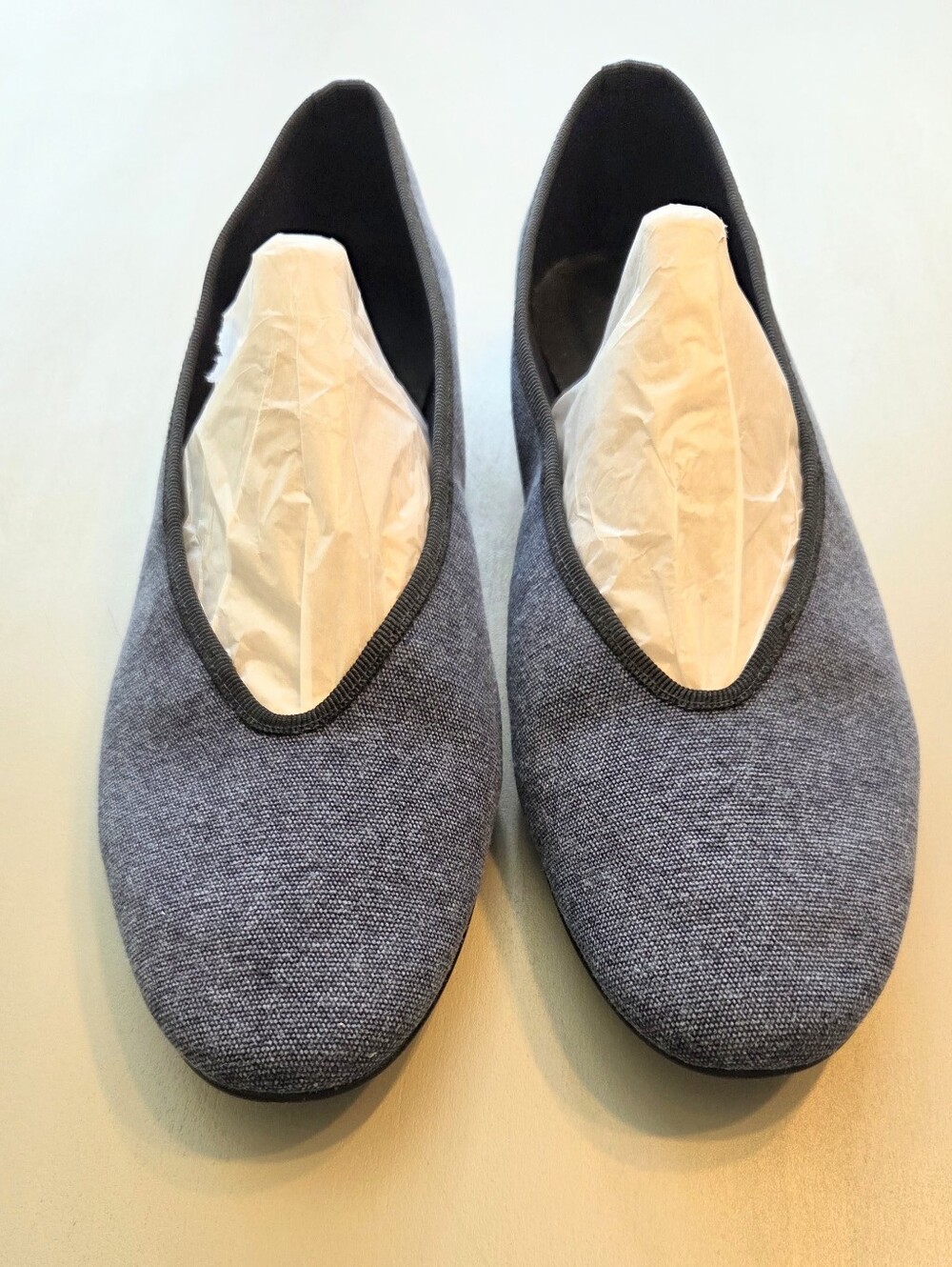 Alex Mill Navy Blue Canvas Ballet Flats Size 9 Made In Italy - Picture 2 of 12